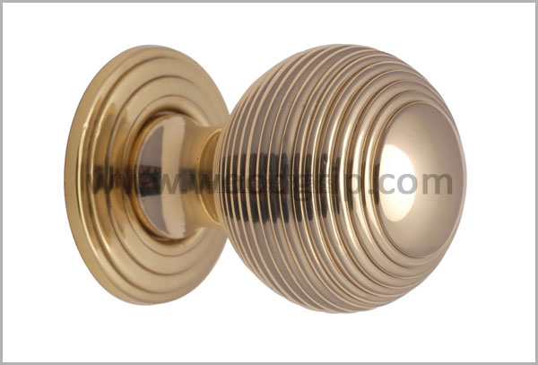 Brass Reeded Knobs Brass Reeded Knobs