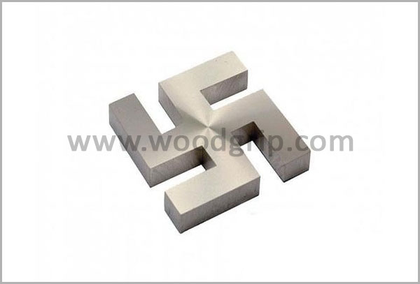 Brass Swastik Mirror Caps Brass Swastik Mirror Caps