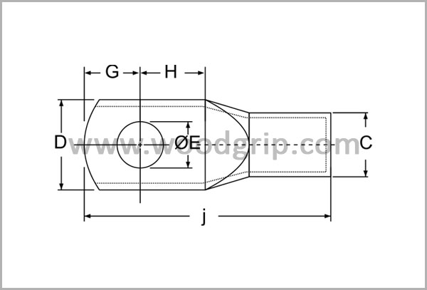 Copper Tubular Terminals Medium Duty Drawing 1 Copper Tubular Terminals Medium Duty Drawing 1